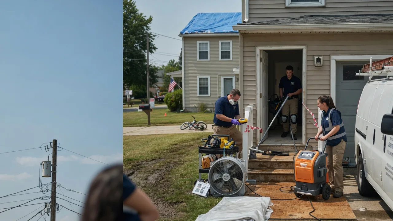 Water Damage Repair in Farmersville, OH near me